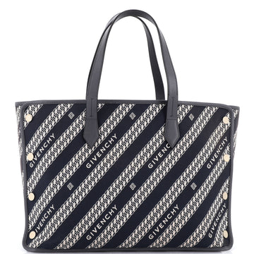 Givenchy Bond Shopper Tote Logo Jacquard Canvas Medium