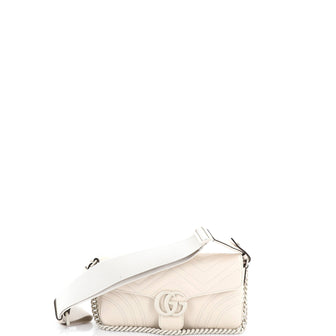 Gucci GG Marmont Convertible Flap Shoulder Bag Matelasse Leather Small