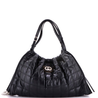 Gucci Deco Tote Matelasse Leather Medium