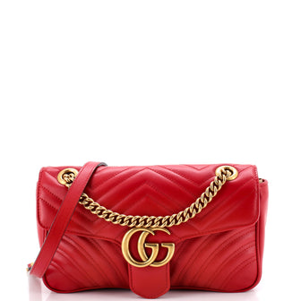 Gucci GG Marmont Flap Bag Matelasse Leather Medium