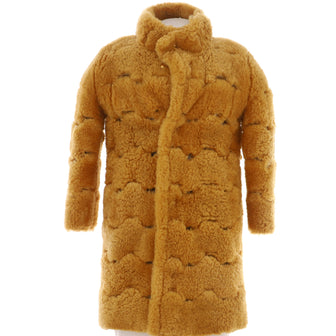Bottega Veneta Teddy Bear Long Coat Shearling