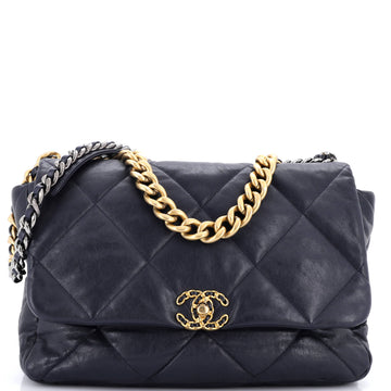 Chanel 19 Flap Bag Quilted Leather Maxi