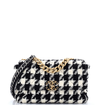 Chanel 19 Flap Bag Quilted Tweed Large
