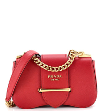 Prada Sidonie Chain Shoulder Bag Saffiano Leather Medium