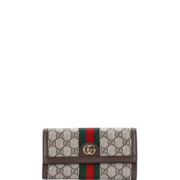 Gucci Ophidia Continental Wallet GG Coated Canvas