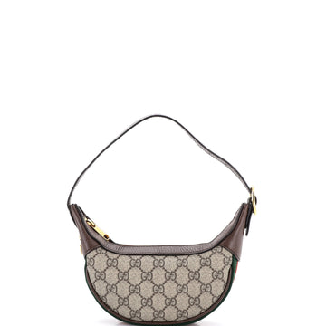 Gucci Ophidia Half Moon Bag GG Coated Canvas Mini