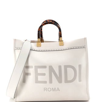 Fendi Sunshine Shopper Tote Leather Medium