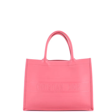 Christian Dior Book Tote Embossed Leather Medium