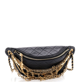 Chanel All About Chains Waist Bag Quilted Lambskin