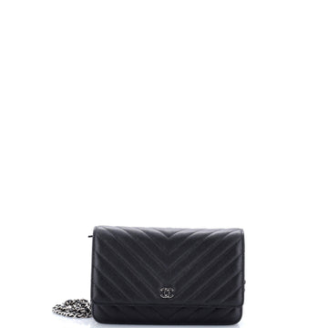 Chanel Wallet on Chain Chevron Caviar