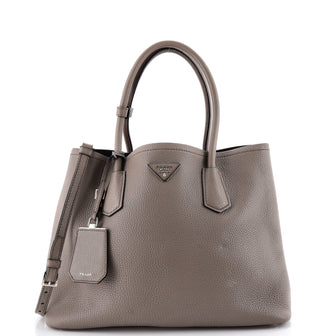 Prada Cuir Double Tote Saffiano Leather Large