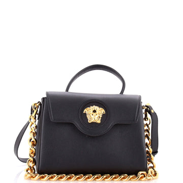 Versace La Medusa Top Handle Bag Leather Medium