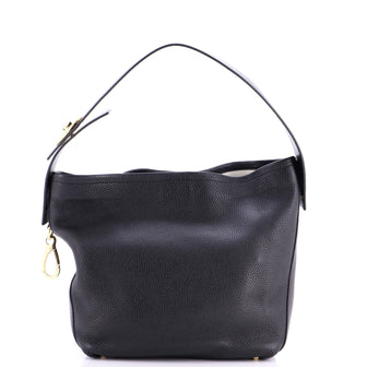 Valentino Garavani VLogo Ohval Hobo Shoulder Bag Leather