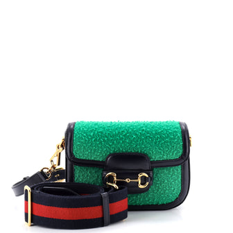 Gucci Horsebit 1955 Shoulder Bag Wool Mini