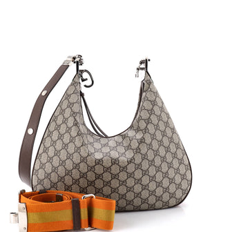 Gucci Attache Shoulder Bag GG Coated Canvas Medium