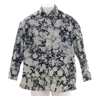 Louis Vuitton Men's Dorothy In The Poppies Oversized Button Up Jacket Printed Denim