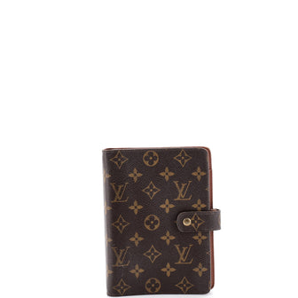 Louis Vuitton Ring Agenda Cover Monogram Canvas MM