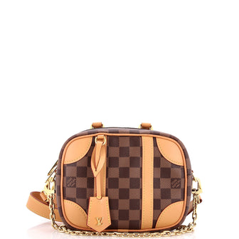 Louis Vuitton Valisette Souple Handbag Damier with Leather BB