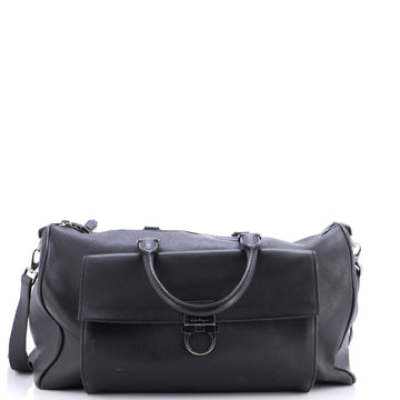 Salvatore Ferragamo Convertible Duffle Bag Leather Large