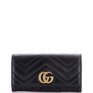 Gucci GG Marmont Continental Wallet Matelasse Leather