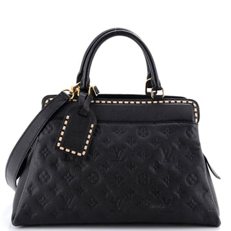Louis Vuitton Vosges Handbag Whipstitch Monogram Empreinte Leather MM