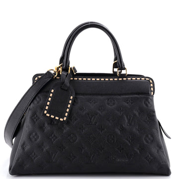 Louis Vuitton Vosges Handbag Whipstitch Monogram Empreinte Leather MM