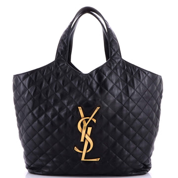 Saint Laurent Icare Shopping Tote Quilted Leather Maxi