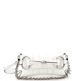 Gucci Horsebit Chain Shoulder Bag Vertical Quilted Leather Small