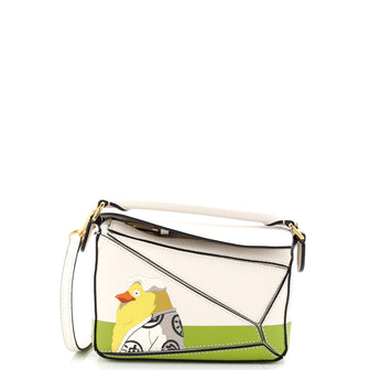 Loewe Spirited Away Otori-Sama Puzzle Bag Printed Leather Mini
