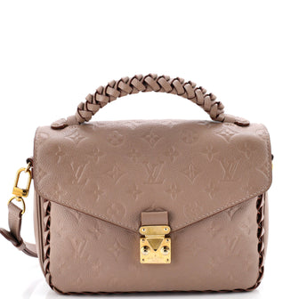 Louis Vuitton Braided Handle Pochette Metis Monogram Empreinte Leather