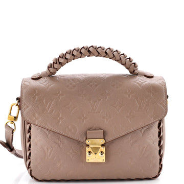 Louis Vuitton Braided Handle Pochette Metis Monogram Empreinte Leather
