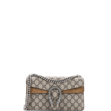 Gucci Dionysus Bag GG Coated Canvas with Crystal Embellished Metal Small