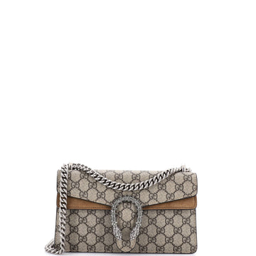 Gucci Dionysus Bag GG Coated Canvas with Crystal Embellished Metal Small