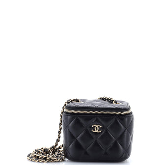 Chanel Classic Vanity Case with Chain Quilted Lambskin Mini