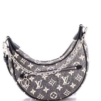 Louis Vuitton Loop Handbag Monogram Jacquard Denim