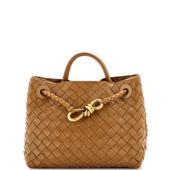 Bottega Veneta Andiamo Top Handle Bag Intrecciato Nappa Small