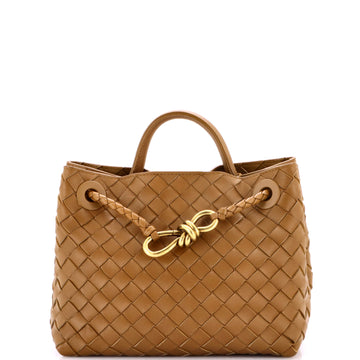Bottega Veneta Andiamo Top Handle Bag Intrecciato Nappa Small