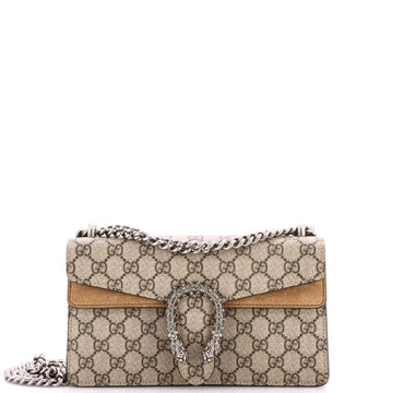 Gucci Dionysus Bag GG Coated Canvas with Crystal Embellished Metal Small