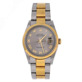 Rolex Oyster Perpetual Datejust Automatic Watch Stainless Steel and Yellow Gold 36