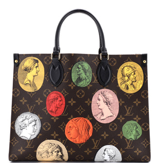 Louis Vuitton OnTheGo Tote Limited Edition Fornasetti Cameo Monogram Canvas MM