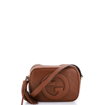 Gucci Blondie NM Camera Shoulder Bag Diagonal Quilted Leather Small
