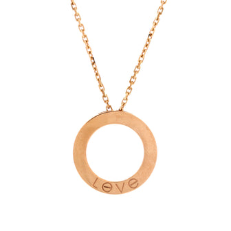 Cartier Love Pendant Necklace 18K Rose Gold