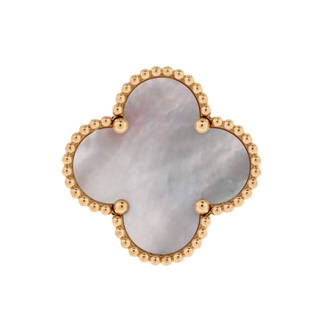 Van Cleef & Arpels Magic Alhambra Ring 18K Yellow Gold with Mother of Pearl