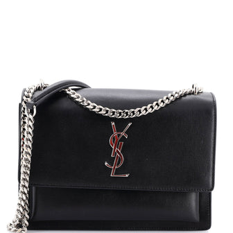 Saint Laurent Sunset Crossbody Bag Leather Medium