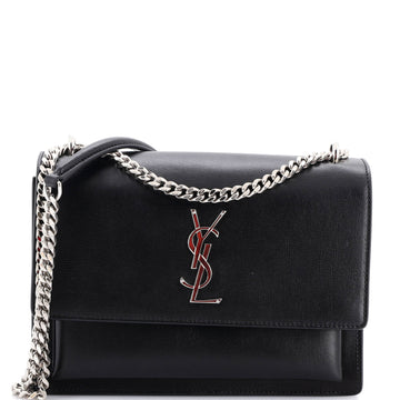 Saint Laurent Sunset Crossbody Bag Leather Medium
