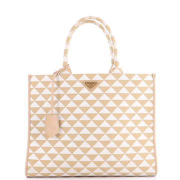 Prada Symbole Shopper Tote Jacquard Large
