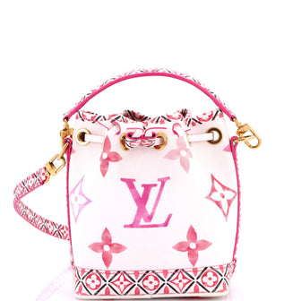 Louis Vuitton Noe NM Handbag By The Pool Monogram Watercolor Giant Nano