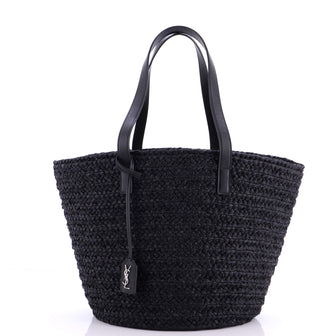 Saint Laurent Panier Basket Shopper Raffia Medium