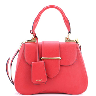Prada Sidonie Top Handle Bag Saffiano Leather Large