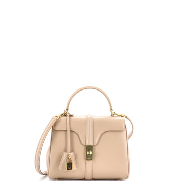 Celine 16 Top Handle Bag Smooth Calfskin Small